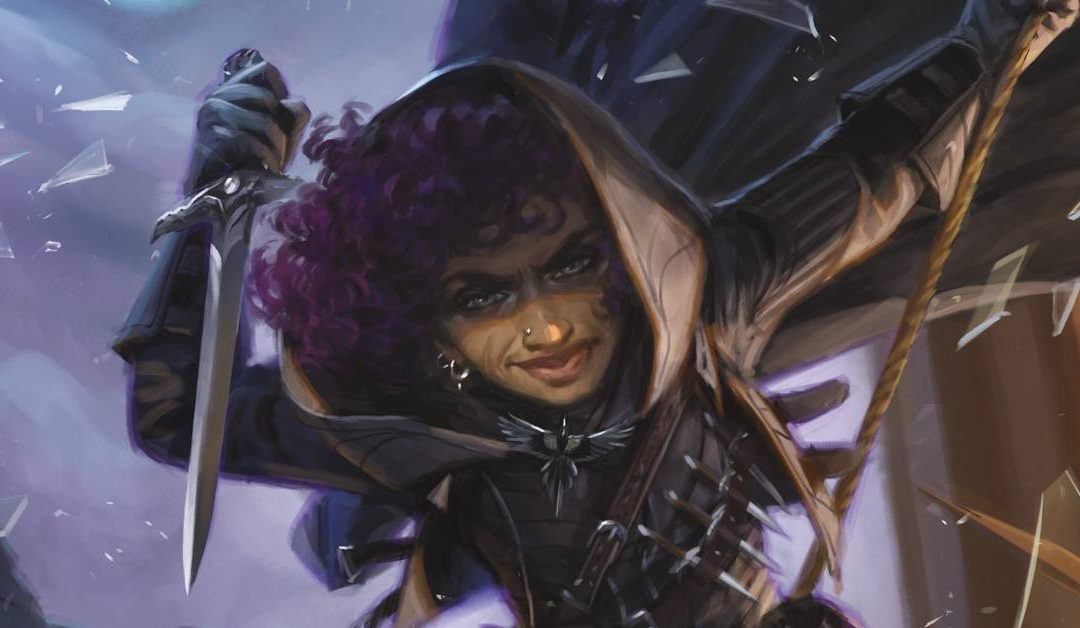 se ve el titulo de la clase con un fondo de un dado de 20 caras